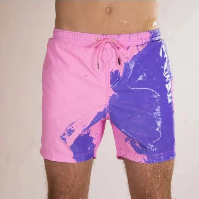 Magical Change Color Men's Beach Shorts
